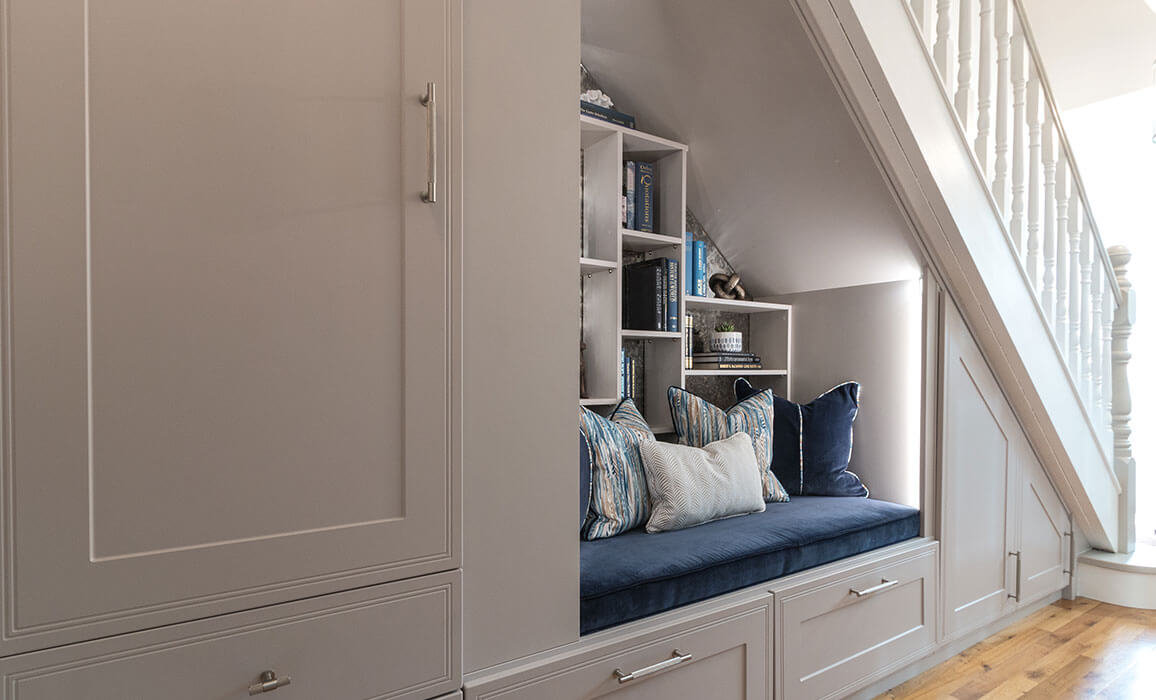 under stairs storage solution
